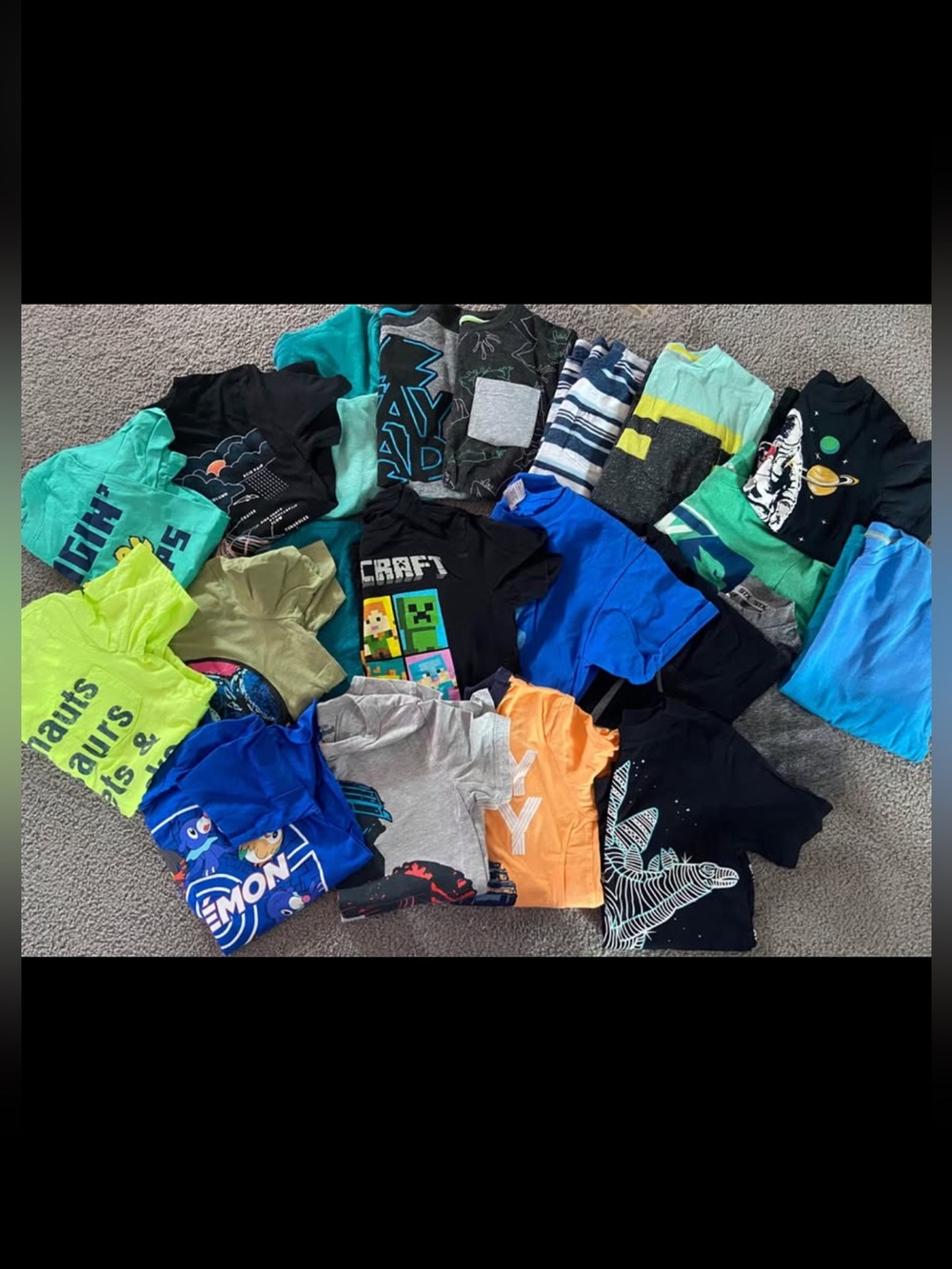 Assorted Kids Graphic T-Shirt Lot - 21 Shirts Total